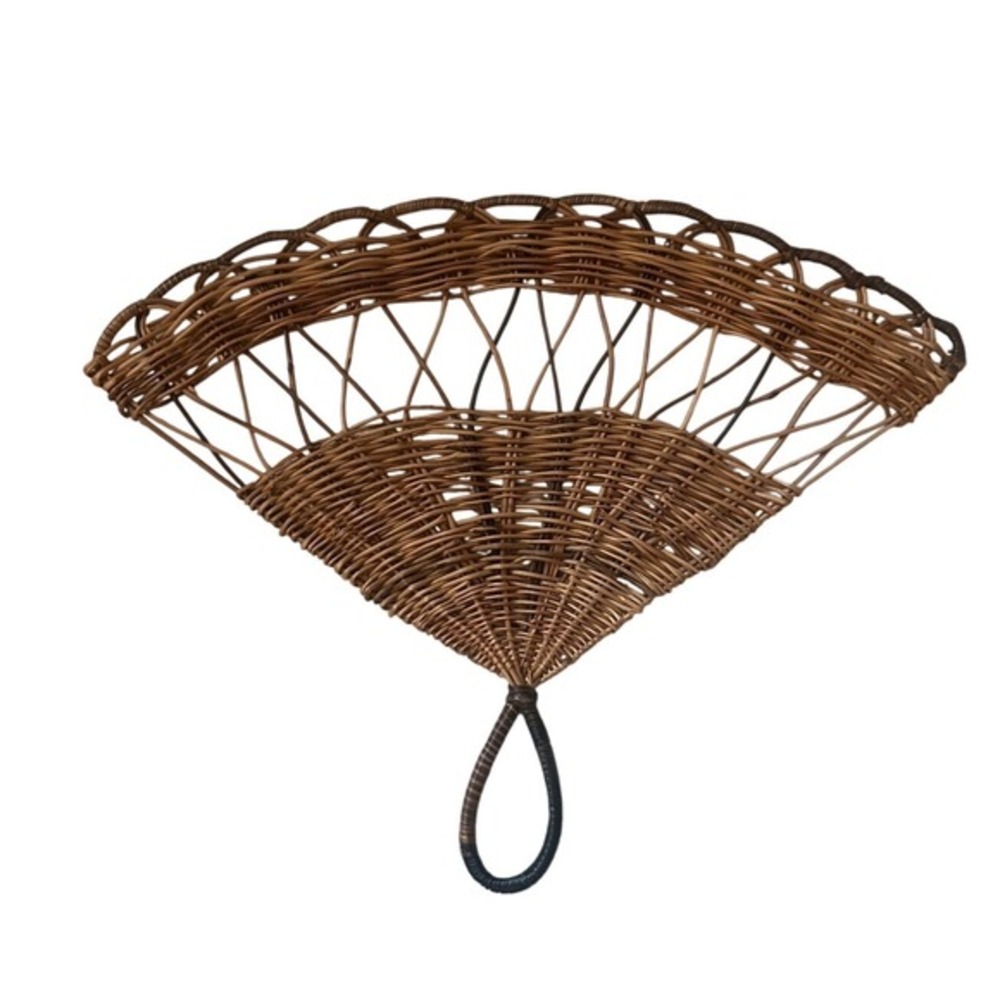Cottage core, wicker fan.